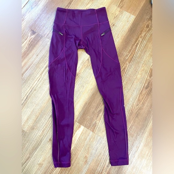 Lululemon Toasty-Tech Fleece-Lined Leggings Zippered Pockets Size 6 - Picture 1 of 11
